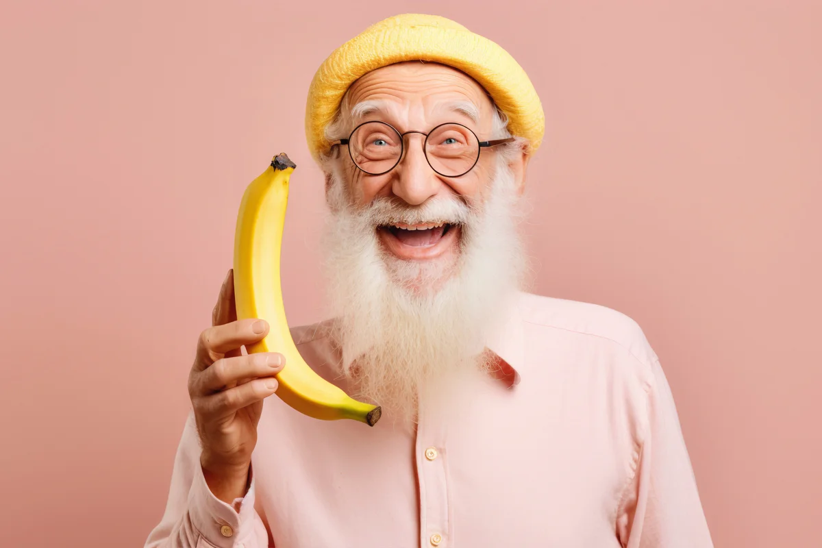 Fröhlicher Senior - Lebenslange Qualität